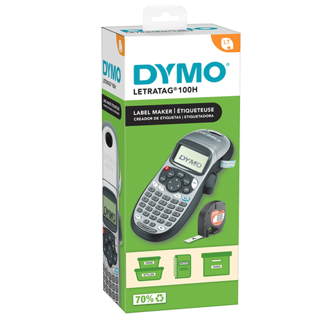 DYMO Rotuladora LETRATAG LT100H PORTATIL SILVER - Imagen 1 de 3 DYMO Rotuladora LETRATAG LT100H PORTATIL SILVER - Imagen 1 de 3