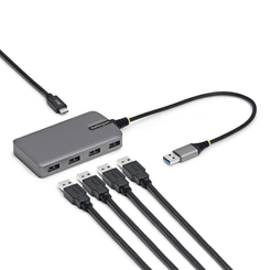 Hub USB-A de 4 Puertos - USB 3.0 5Gb - Alimentado por el Bus