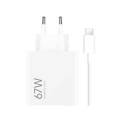 Xiaomi 67W HyperCharge Combo Cargador de Pared para Smartphone USB-A 67W + Cable - Identificacion Inteligente de Dispositivos - Color Blanco Xiaomi 67W HyperCharge Combo Cargador de Pared para Smartphone USB-A 67W + Cable - Identificacion Inteligente de Dispositivos - Color Blanco
