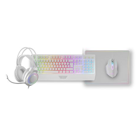 TECLADO MOUSE HEADSET Y ALFOMBRILLA MARS GAMING MCP124PROWES H-MECH RGB 3200DPI BLANCO - Imagen 3 de 8 TECLADO MOUSE HEADSET Y ALFOMBRILLA MARS GAMING MCP124PROWES H-MECH RGB 3200DPI BLANCO - Imagen 3 de 8