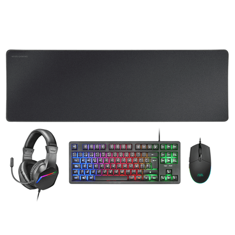 PACK TECLADO MOUSE HEADSET Y ALFOMBRILLA MARS GAMING MCP-RGB3 BLACK TECLADO TKL H-MECH RED MOUSE RGB FLOW 3200DPI HEADSET FRGB ANC ALFOMBRILLA XXL - Imagen 1 de 3 PACK TECLADO MOUSE HEADSET Y ALFOMBRILLA MARS GAMING MCP-RGB3 BLACK TECLADO TKL H-MECH RED MOUSE RGB FLOW 3200DPI HEADSET FRGB ANC ALFOMBRILLA XXL - Imagen 1 de 3