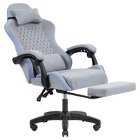 Miniatura 7 de SILLA GAMER MARS GAMING MGCXFSBL FABRIC RECLINABLE REPOSAPIES EXTENSIBLE DISE??O TEXTIL AZUL PLATA
