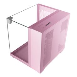 CAJA MICROATX GAMING MARS GAMING MCVISIONMP TRIPLE CRISTAL TEMPLADO GPU 330mm 1x3.5 1x2.5 ROSA