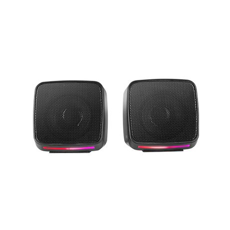 ALTAVOCES 2.0 MARS GAMING MSPRO NEGRO 10W USB + JACK CONTROL DE VOLUMEN RGB - Imagen 2 de 2 ALTAVOCES 2.0 MARS GAMING MSPRO NEGRO 10W USB + JACK CONTROL DE VOLUMEN RGB - Imagen 2 de 2