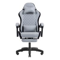 Miniatura 2 de SILLA GAMER MARS GAMING MGCXFSB FABRIC RECLINABLE REPOSAPIES EXTENSIBLE DISE??O TEXTIL NEGRO PLATA