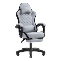 Miniatura 3 de SILLA GAMER MARS GAMING MGCXFSB FABRIC RECLINABLE REPOSAPIES EXTENSIBLE DISE??O TEXTIL NEGRO PLATA