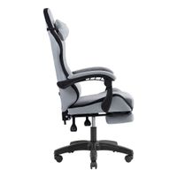 Miniatura 4 de SILLA GAMER MARS GAMING MGCXFSB FABRIC RECLINABLE REPOSAPIES EXTENSIBLE DISE??O TEXTIL NEGRO PLATA