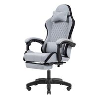 Miniatura 6 de SILLA GAMER MARS GAMING MGCXFSB FABRIC RECLINABLE REPOSAPIES EXTENSIBLE DISE??O TEXTIL NEGRO PLATA