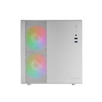 Miniatura 2 de CAJA COMPACTA MICROATX TACENS MARS GAMING MC400 WHITE FRONTAL MESH DISE??O CUBE 3xVENTILADORES 120