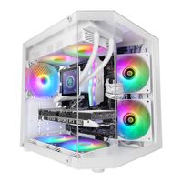 Miniatura 1 de CAJA MICROATX MARS GAMING MC3TLITE BLANCO 3 PANELES CRISTAL TEMPLADO GPU MAX. 275mm 1x3.5 2x2.5
