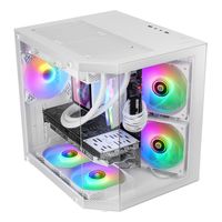 Miniatura 2 de CAJA MICROATX MARS GAMING MC3TLITE BLANCO 3 PANELES CRISTAL TEMPLADO GPU MAX. 275mm 1x3.5 2x2.5