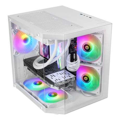 CAJA MICROATX MARS GAMING MC3TLITE BLANCO 3 PANELES CRISTAL TEMPLADO GPU MAX. 275mm 1x3.5 2x2.5 - Imagen 2 de 2 CAJA MICROATX MARS GAMING MC3TLITE BLANCO 3 PANELES CRISTAL TEMPLADO GPU MAX. 275mm 1x3.5 2x2.5 - Imagen 2 de 2