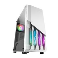 Miniatura 4 de CAJA ATX SEMITORRE MARS GAMING MC-X2 WHITE FRONTAL EN ACERO VENTILADORES FRGB SIN FUENTE DE ALIMENTACION