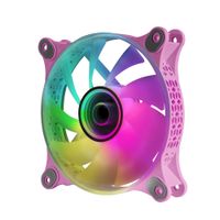 Miniatura 5 de VENTILADOR INTERNO MARS GAMING MF-3D PINK 12x12cm ARGB EFECTO ESPEJO INFINITO