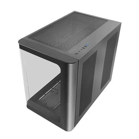 CAJA ATX SEMITORRE GAMING MARS GAMING MCFUSION CRISTAL CURVADO GPU 445mm 2x3.5 3x2.5 NEGRO - Imagen 1 de 3 CAJA ATX SEMITORRE GAMING MARS GAMING MCFUSION CRISTAL CURVADO GPU 445mm 2x3.5 3x2.5 NEGRO - Imagen 1 de 3