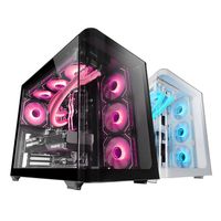 Miniatura 3 de CAJA ATX SEMITORRE GAMING MARS GAMING MCFUSION CRISTAL CURVADO GPU 445mm 2x3.5 3x2.5 NEGRO