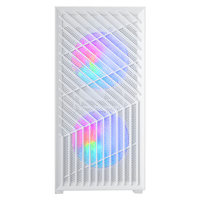 Miniatura 1 de CAJA MICROATX GAMING MARS GAMING MCVORTEXW CRISTAL TEMPLADO FRONTAL MESH GPU 273mm 1x3.5 2x2.5 BLANC