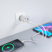 Miniatura 6 de AISENS - CARGADOR ULTRA DELGADO GaN 25W, 1xUSB-C PD3.0 QC4.0, 1xUSB-A QC3.0, BLANCO