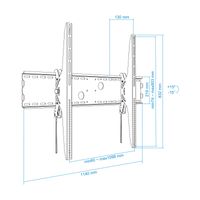 Miniatura 2 de SOPORTE MONITOR/TV TOOQ LP42130T-B 60´´/100´´ MAX.130KG NEGRO INCLINABLE