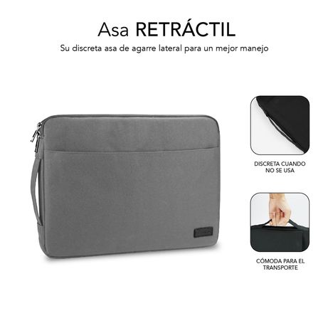 MALETIN PORTATIL SUBBLIM 15.6" SLEEVE GREY - Imagen 4 de 5 MALETIN PORTATIL SUBBLIM 15.6" SLEEVE GREY - Imagen 4 de 5
