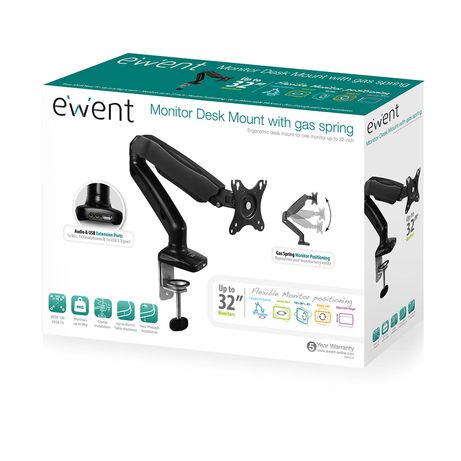 EWENT EW1515 Sop.TV Mesa Gas 1 Moni.27-34 USB-Mi - Imagen 5 de 5 EWENT EW1515 Sop.TV Mesa Gas 1 Moni.27-34 USB-Mi - Imagen 5 de 5