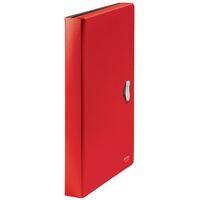 Miniatura 1 de CARPETA POLIPROPILENO ACORDEON 5 POSICIONES+BOLSILLO FRONTAL BROCHE GIRATORIO A4 RECYCLE ROJO LEITZ 46240025
