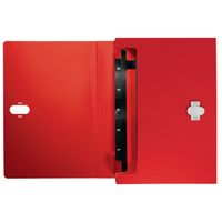 Miniatura 4 de CARPETA POLIPROPILENO ACORDEON 5 POSICIONES+BOLSILLO FRONTAL BROCHE GIRATORIO A4 RECYCLE ROJO LEITZ 46240025