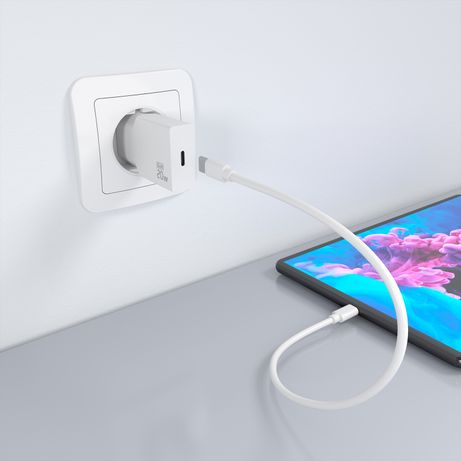 AISENS - CARGADOR ULTRA DELGADO GaN 20W, 1xUSB-C PD3.0, BLANCO - Imagen 6 de 7 AISENS - CARGADOR ULTRA DELGADO GaN 20W, 1xUSB-C PD3.0, BLANCO - Imagen 6 de 7
