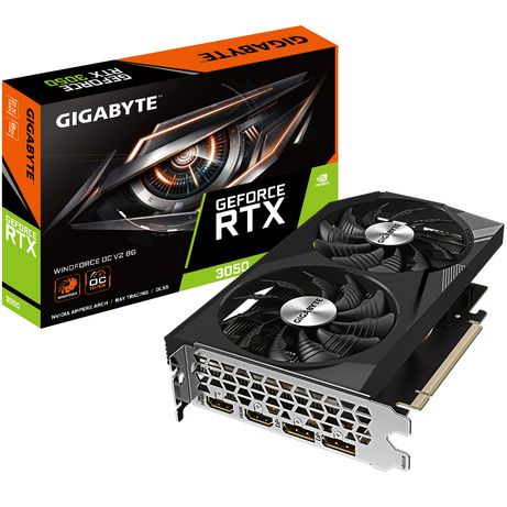 Tarjeta Gráfica GIGABYTE GeForce RTX 3050 8GB GDDR6 Black,Silver - Imagen 2 de 8 Tarjeta Gráfica GIGABYTE GeForce RTX 3050 8GB GDDR6 Black,Silver - Imagen 2 de 8