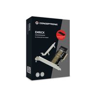 Miniatura 5 de CONTROLADORA CONCEPTRONIC PCI EXPRESS A DISCO SSD M2 CON DISIPADOR DE ALUMINIO ( NO COMPATIBLE M2 CLAVE B)