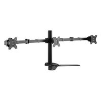 Miniatura 1 de SOPORTE PANTALLA SOBREMESA 13"-27" DOBLE BRAZO SOPORTA 3 MONITORES VESA STANDARD HASTA 8KG
