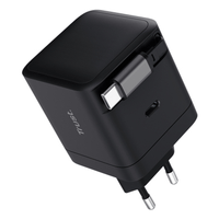 Miniatura 1 de CARGADOR USB-C TRUST MAXO 65W PD CABLE SOLDADO RETRACTABLE 2XUSB-C NEGRO