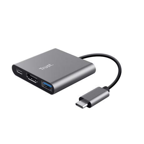 DOCKING USB-C TRUST DALYX 3 EN 1 1xHDMI 4K 1xUSB-A 3.2 1xUSB-C PD 100W GRIS - Imagen 1 de 7 DOCKING USB-C TRUST DALYX 3 EN 1 1xHDMI 4K 1xUSB-A 3.2 1xUSB-C PD 100W GRIS - Imagen 1 de 7