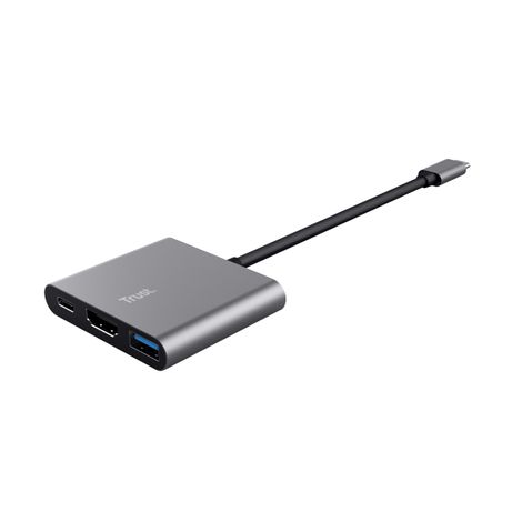 DOCKING USB-C TRUST DALYX 3 EN 1 1xHDMI 4K 1xUSB-A 3.2 1xUSB-C PD 100W GRIS - Imagen 2 de 7 DOCKING USB-C TRUST DALYX 3 EN 1 1xHDMI 4K 1xUSB-A 3.2 1xUSB-C PD 100W GRIS - Imagen 2 de 7