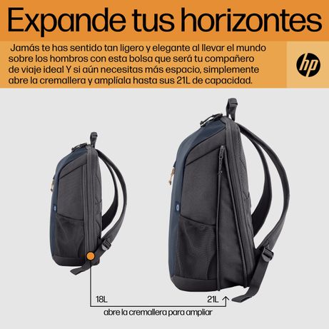 MOCHILA HP TRAVEL 18L PARA PORTATIL DE 15.6" - Imagen 7 de 12 MOCHILA HP TRAVEL 18L PARA PORTATIL DE 15.6" - Imagen 7 de 12