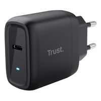 Miniatura 1 de CARGADOR USB GAN TRUST MAXO 45W 1xUSB-C INCLUYE CABLE USB-C 2m COLOR NEGRO
