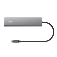 Miniatura 5 de HUB USB-C TRUST HALYX 25136 ALUMINIO USB-C A 4 PUERTOS USB-C Y 1 USB-C PASS-THROUGH DE 100W 25136