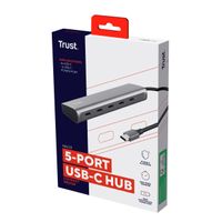 Miniatura 7 de HUB USB-C TRUST HALYX 25136 ALUMINIO USB-C A 4 PUERTOS USB-C Y 1 USB-C PASS-THROUGH DE 100W 25136