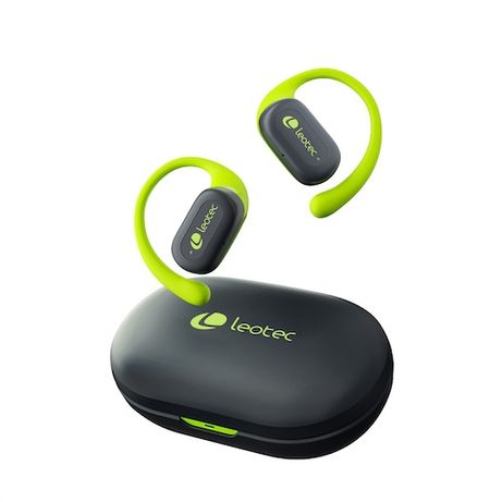 LEOTEC EARPHONES OPEN AIR ZENITH SPORT GRIS-LIMA - Imagen 2 de 5 LEOTEC EARPHONES OPEN AIR ZENITH SPORT GRIS-LIMA - Imagen 2 de 5