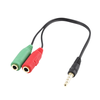 Miniatura 1 de Ewent CABLE AUDIO JACK 3,5/M-2 JACK 3,5/H -0,15mt
