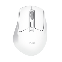 MOUSE TRUST WIRELESS NIVEN BT/2.4GHZ 7 BOTONES 800-3200DPI RECARGABLE COLOR BLANCO.