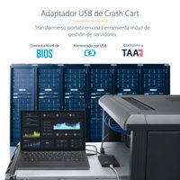 Miniatura 8 de Adaptador Crash Cart USB KVM para Ordenador Portatil