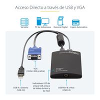 Miniatura 9 de Adaptador Crash Cart USB KVM para Ordenador Portatil