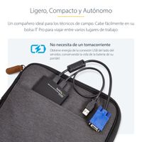 Miniatura 12 de Adaptador Crash Cart USB KVM para Ordenador Portatil
