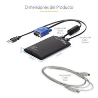 Miniatura 14 de Adaptador Crash Cart USB KVM para Ordenador Portatil