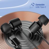 Miniatura 2 de iggual Auriculares tipo C intrauditivos con micro