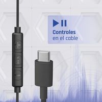 Miniatura 4 de iggual Auriculares tipo C intrauditivos con micro