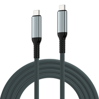 Miniatura 1 de CABLE EWENT USB 4 GEN3 TIPO-C/M A TIPO-C/M FABRIC 1M BLANCO/NEGRO