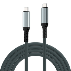 CABLE EWENT USB 4 GEN3 TIPO-C/M A TIPO-C/M FABRIC 1M BLANCO/NEGRO