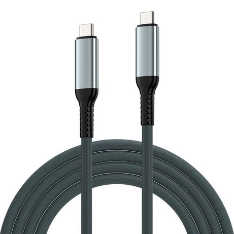 CABLE EWENT USB 4 GEN3 TIPO-C/M A TIPO-C/M FABRIC 1M BLANCO/NEGRO - Imagen 2 de 2 CABLE EWENT USB 4 GEN3 TIPO-C/M A TIPO-C/M FABRIC 1M BLANCO/NEGRO - Imagen 2 de 2
